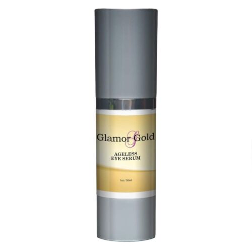 Glamor Gold Eye Serum Best Under Eye Treatment for Wrinkles, Lines, Puffiness 1 FL OZ