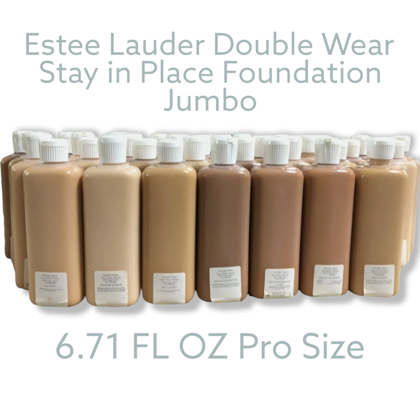 Estee Lauder Double Wear Stay in Place Foundation Jumbo 6.71 FL OZ Size Pro